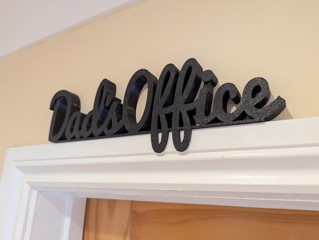 Dad's Office Door Sign, Dad Door Sign, Door Topper, Custom Door Sign, Dad Wall Sign, Above Door Sign, Quirky Sign, Gift for Dad, Dad's Space