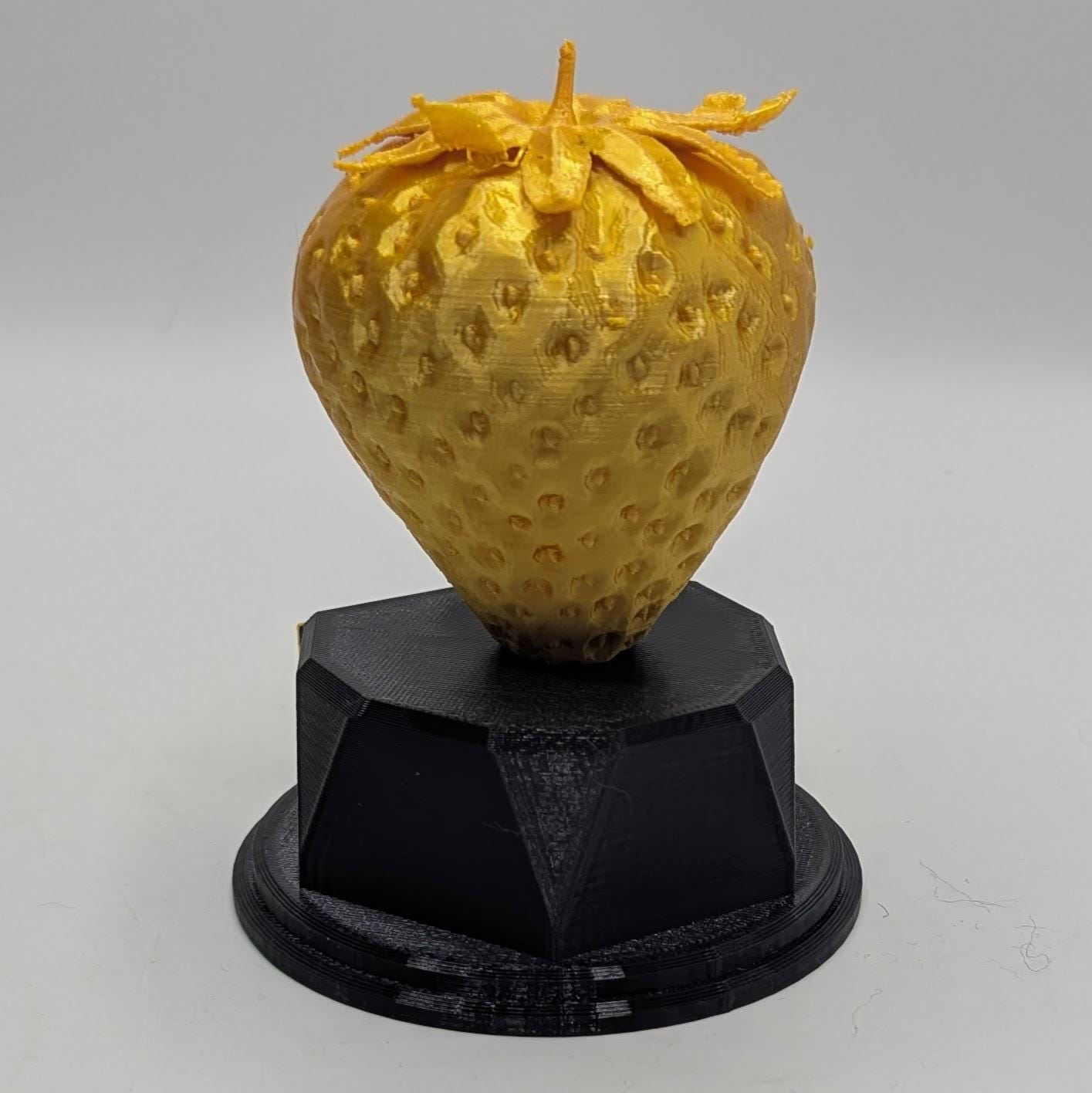 Personalised Strawberry Trophy, Strawberry Fun Trophy, Strawberry Award, Strawberry Lover Gift, Custom Trophy Gift, Strawberry Office Trophy