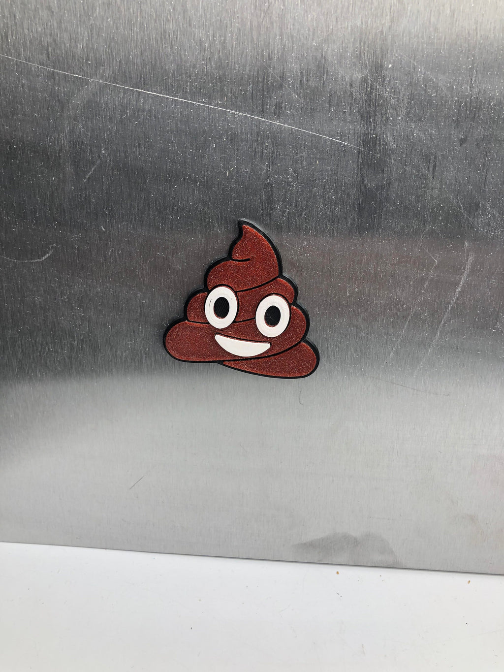 Sparkly Brown Poop Magnet / Smiling Pile Poo Magnet / Poo Shaped Magnet / Poo Shaped Fridge Magnet / Novelty Poo Magnet / Poop Joke Magnet