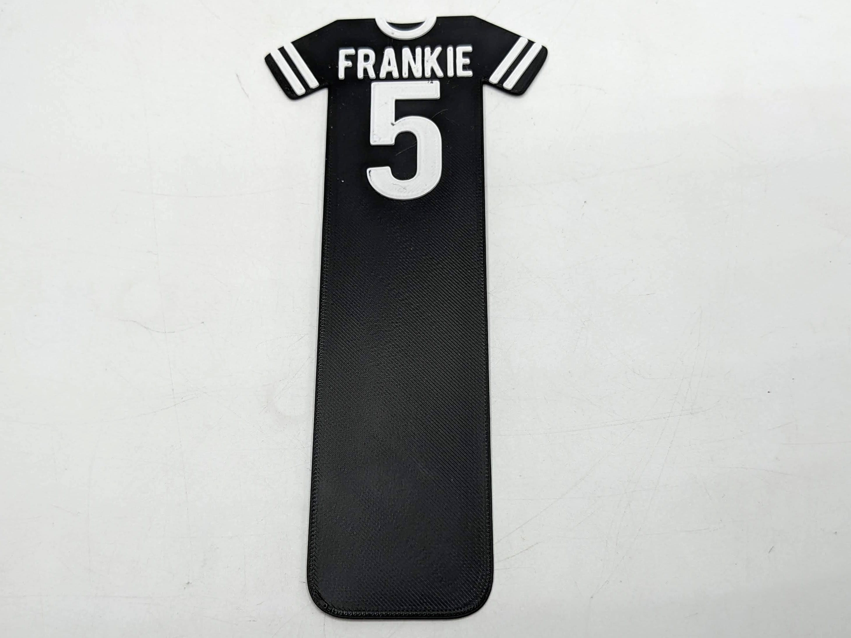 Football Shirt Personalised Bookmark / Soccer Gift / Football Reading / Football Lover Gift / Soccer Bookmark Gift / Party Bag Filler Gift