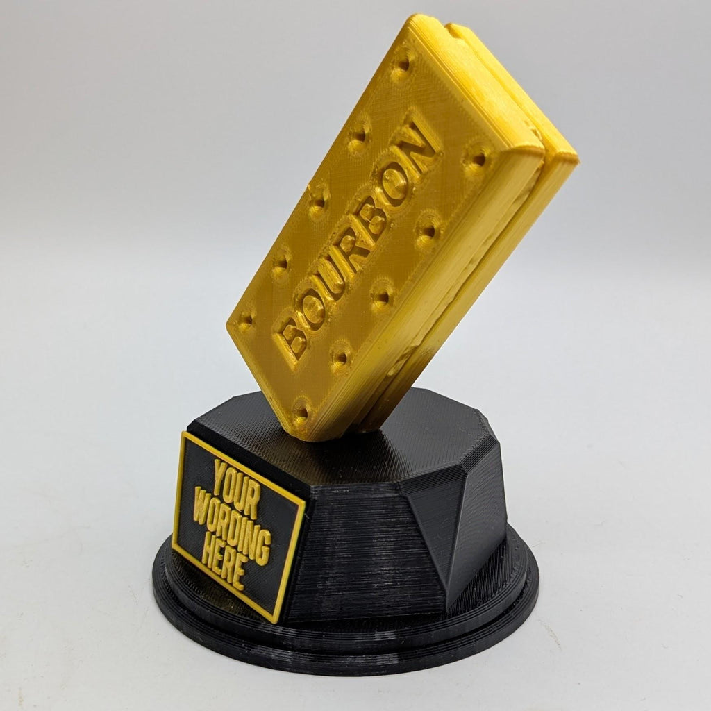Personalised Bourbon Trophy, Biscuit Award, Custom Trophy, Bourbon Lover, Biscuit Award Gift, Bourbon Trophy Gift, Office Biscuit Trophy