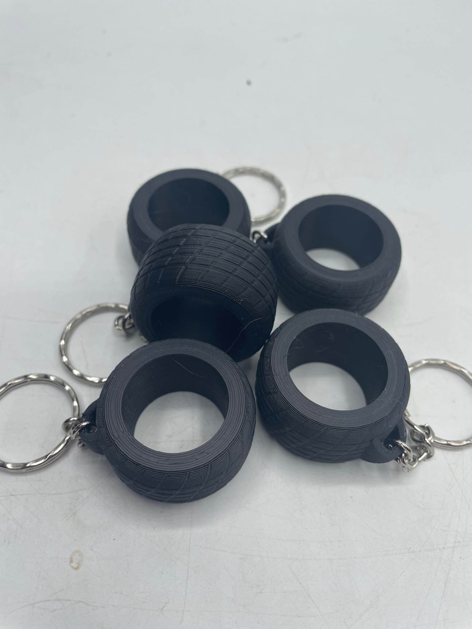 Tyre Shaped Keyring / Tyre Bag Tag / Tyre Keyring / Tyre Gift / Tyre Keyring Gift / Mechanic Gift / Racing Driver Gift / Racing Keyring