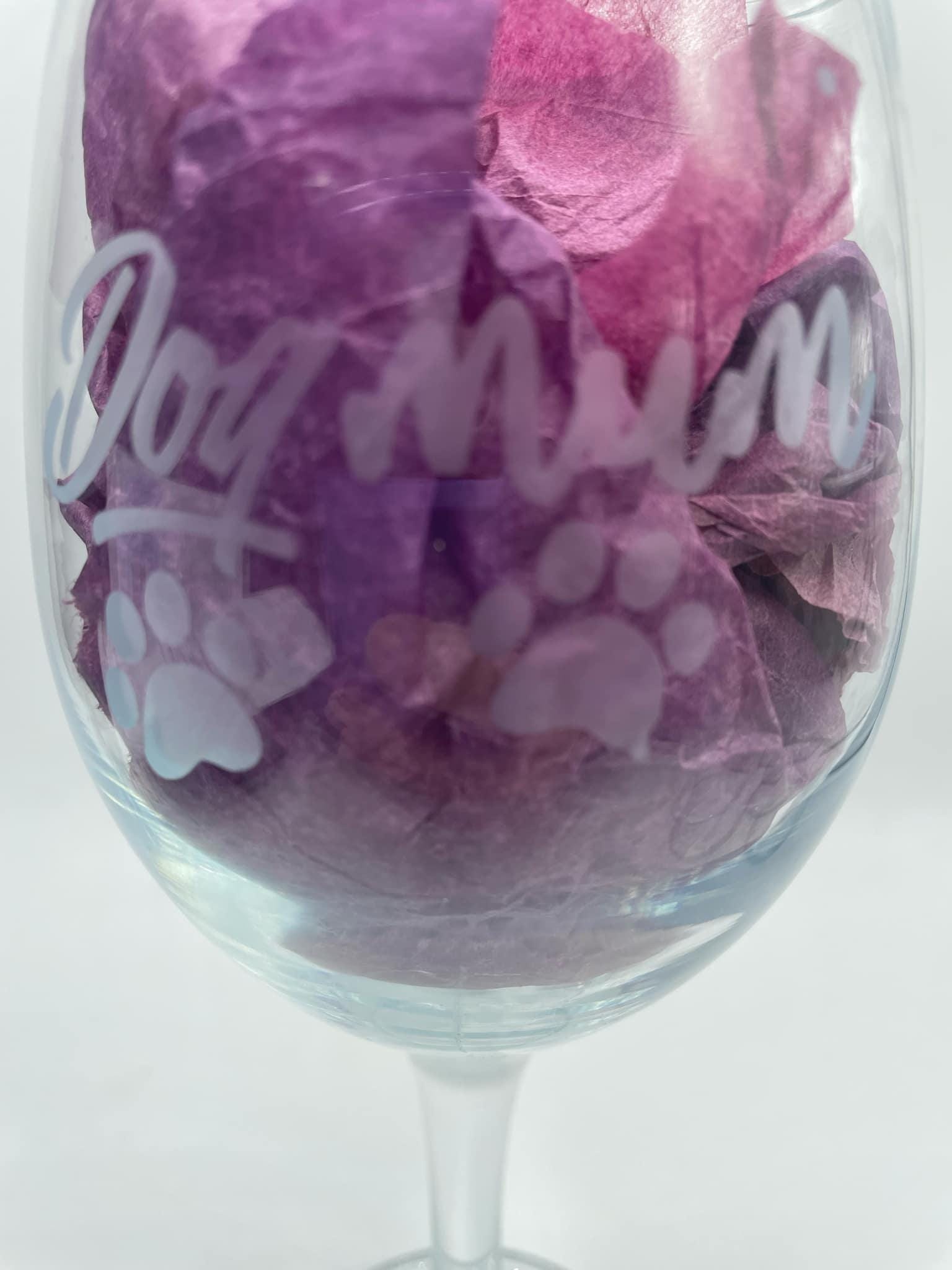 Etched Dog Mum Glass / Dog Mum Gin/Wine/Latte/Prosecco Glass / Mother's Day Gift / Mum Gift / Dog Mam Glass / Christmas Gift / Dog Mum / Dog Mam Our Dog Mum Glasses with/or without matching coasters make the perfect gift for Dog Mum's