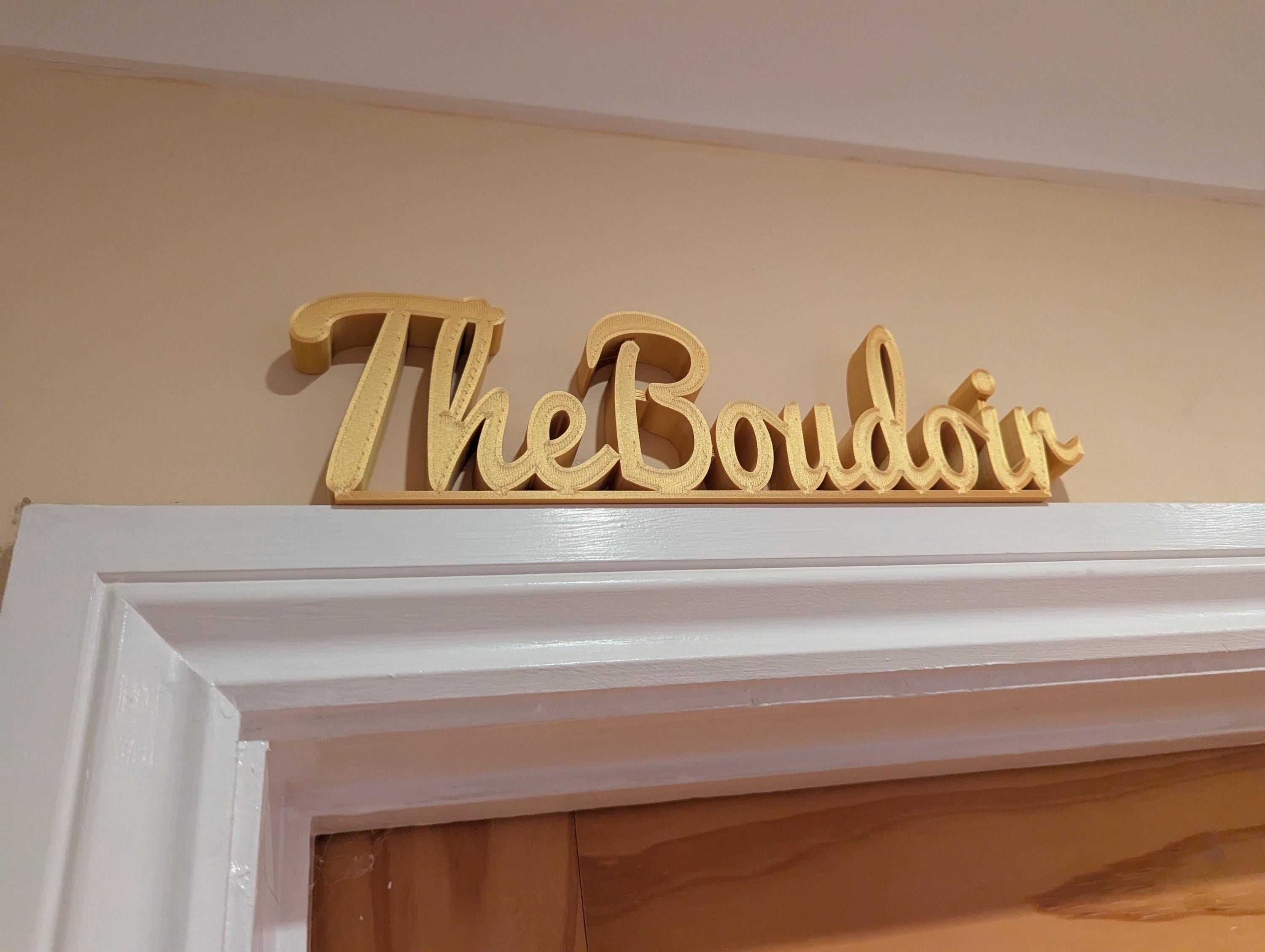 The Boudoir Door Sign, Boudoir Door Topper, Custom Door Sign, Bedroom Wall Sign, Above Door Sign, Quirky Door Sign, Fun Bedroom, Home Decor