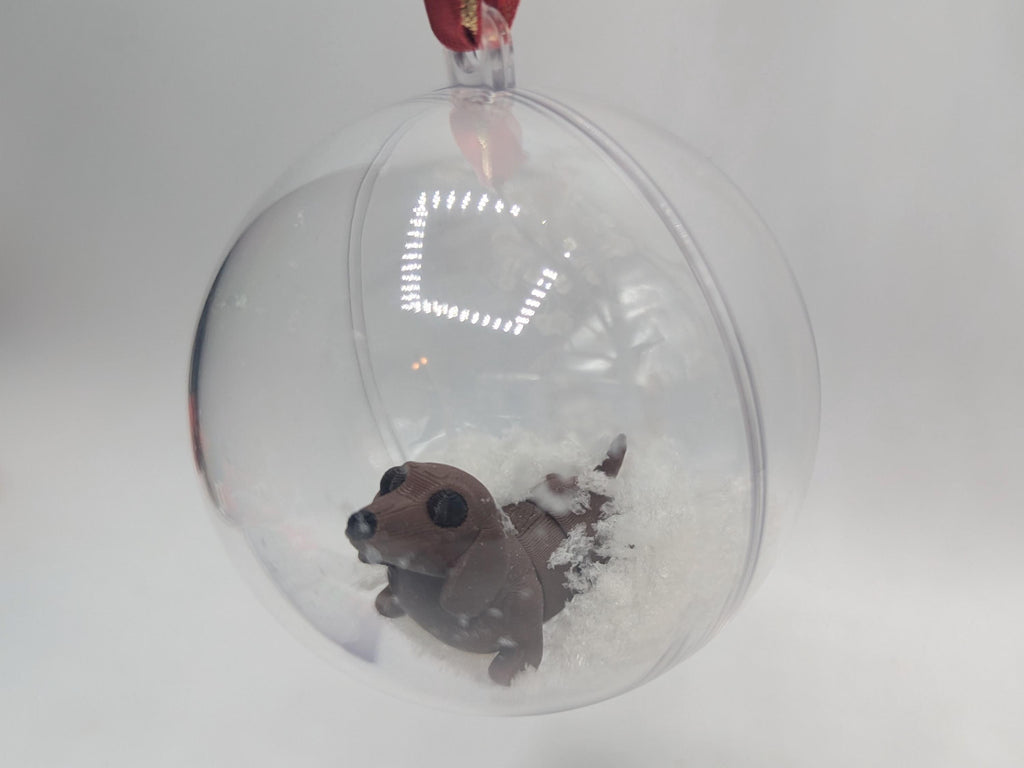 Dachshund Personalised Bauble, Personalised Christmas Bauble, Dachshund Decoration, Dog Lover Gift, Dachshund Owner Gift, Dachshund Lover