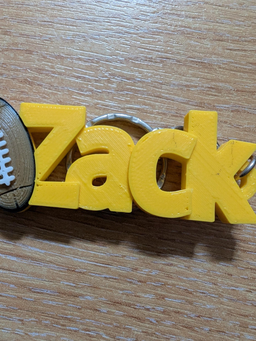 3D Printed Rugby Player Keyring: Back to School Bag Tag