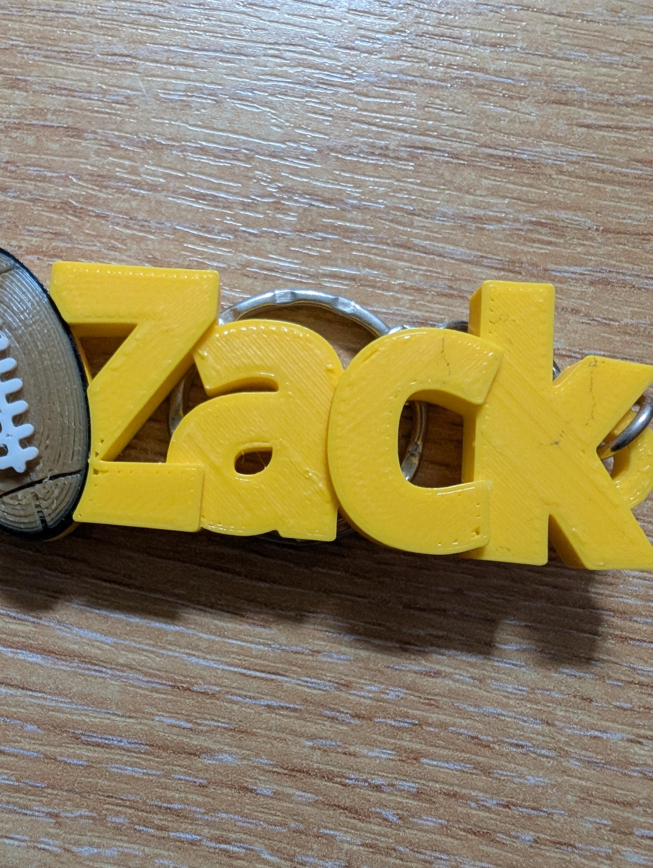 3D Printed Rugby Player Keyring: Back to School Bag Tag