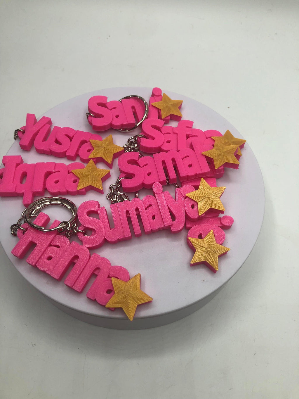 Personalized Star Name Keyring: Back to School Bag Tag