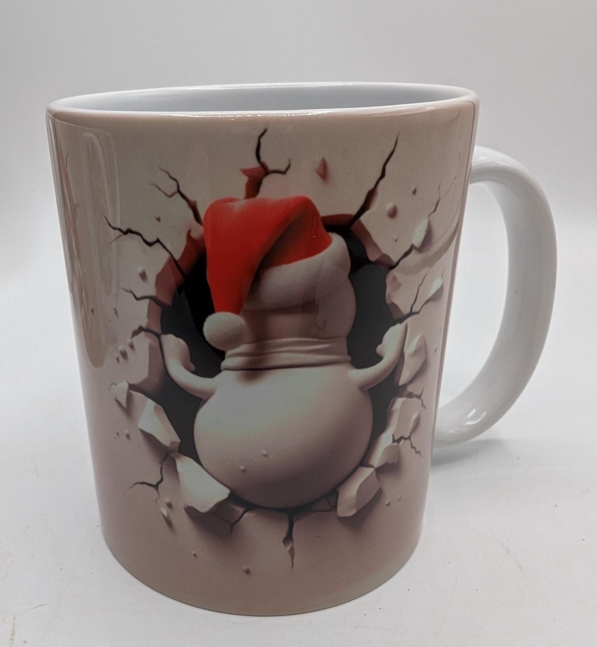 Christmas Gingerbread 3D Mug, Fun Gingerbread Mug, Christmas Hot Chocolate Mug, Gingerbread Christmas Gift, Gift For Her, Gift for Him,