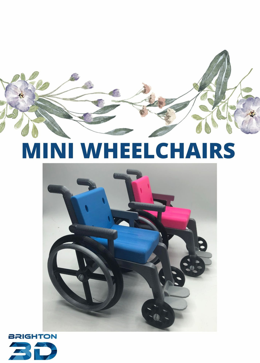 Mini Wheelchair Toy / Compatible with soft Doll Sized Toys / Doll Sized Wheelchair / Suitable for over 14 Years of Age / Wheelchair Display
