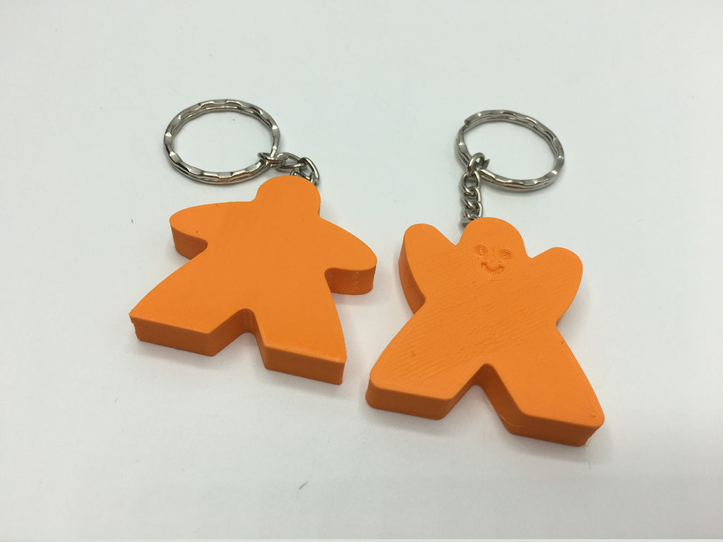 Meeples Keyring, Meeple Bag Tag, Meeple Shape Gift, Meeple Board Game Gift, Under 5 Pound, Meeple Face Keyring, Meeple Face Bag Tag, Meeple