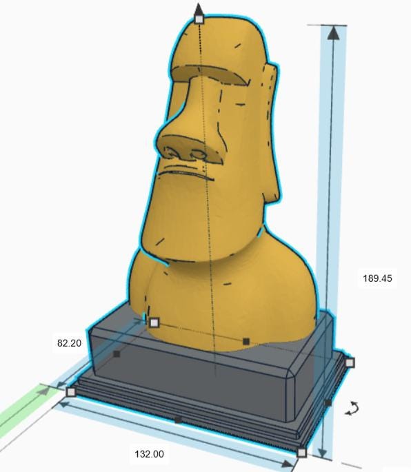 Personalised Moai Trophy, Moai Shape Gift, Easter Island Award Gift, Easter Island Lover Gift, Custom Trophy Award, Statue Shape Trophy