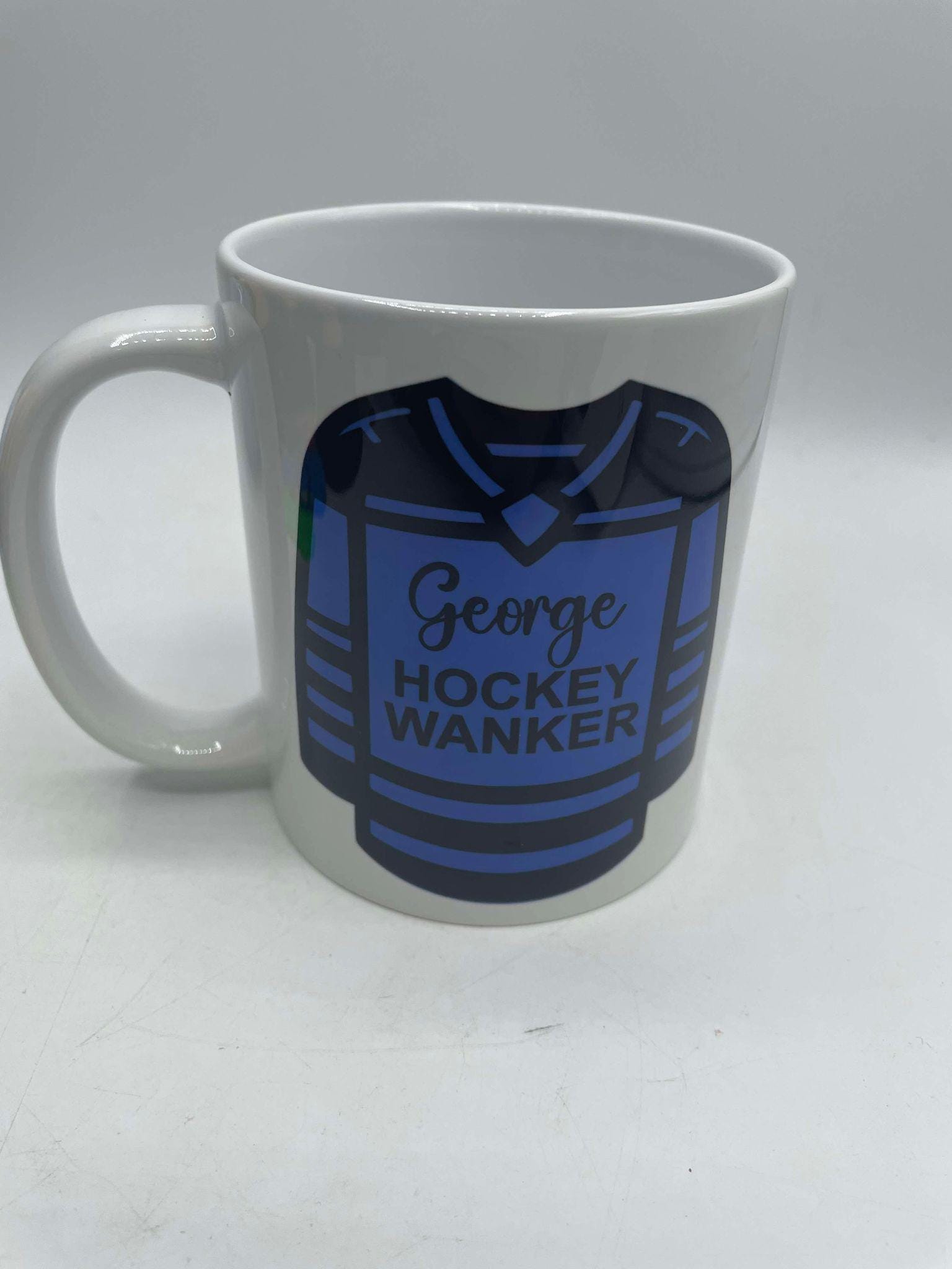 Personalised Hockey Wanker Mug / Gift for Hockey Player / Personalised Hockey Gift / Funny Hockey Mug / Hockey Christmas Gift / Hockey Mug