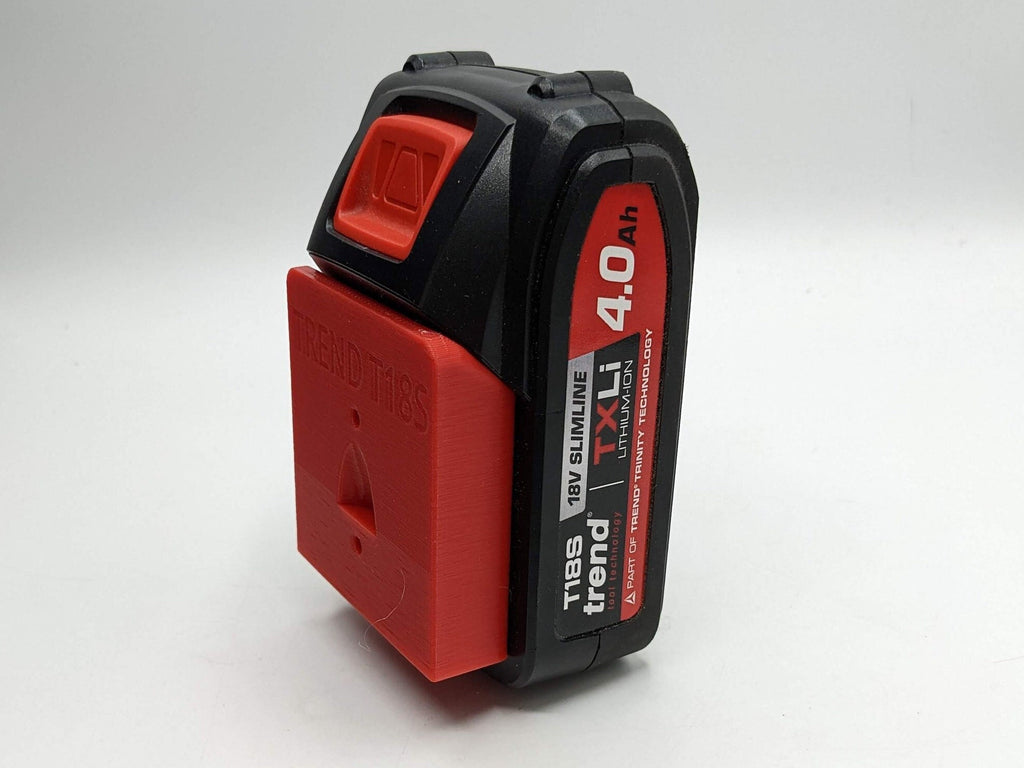 Wall Mount for Trend T18S 18v Battery / Undershelf Holder for Workshop / Van (Qty:1) / Battery Mount/ Trend Batteries / Trend Battery Mount