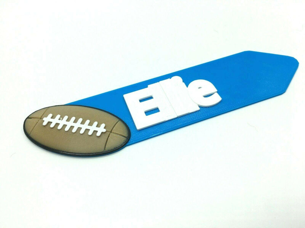 Rugby Personalised  Bookmark, American Football Bookmark, Rugby Fan Gift, Rugby Party Bag, Rugby Team Gift, Rugby Christmas, Rugby Birthday