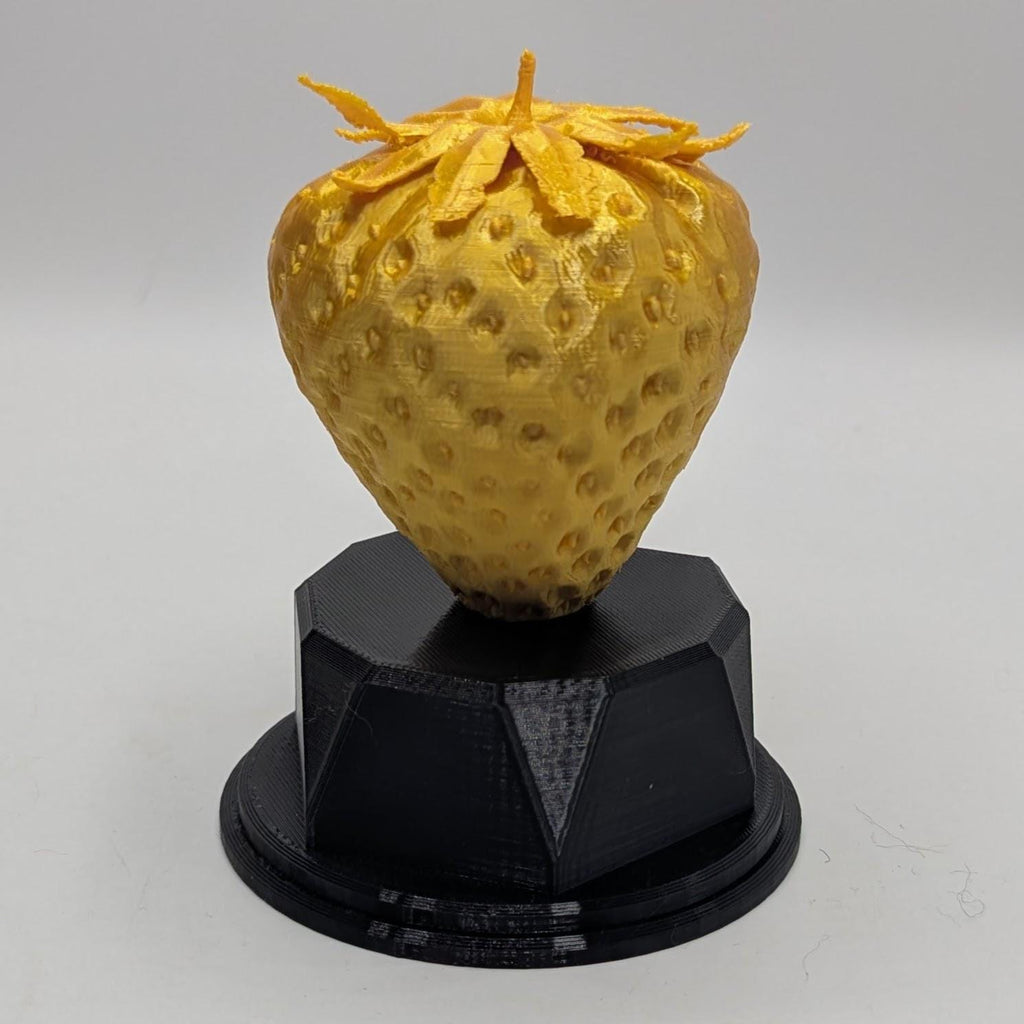Personalised Strawberry Trophy, Strawberry Fun Trophy, Strawberry Award, Strawberry Lover Gift, Custom Trophy Gift, Strawberry Office Trophy