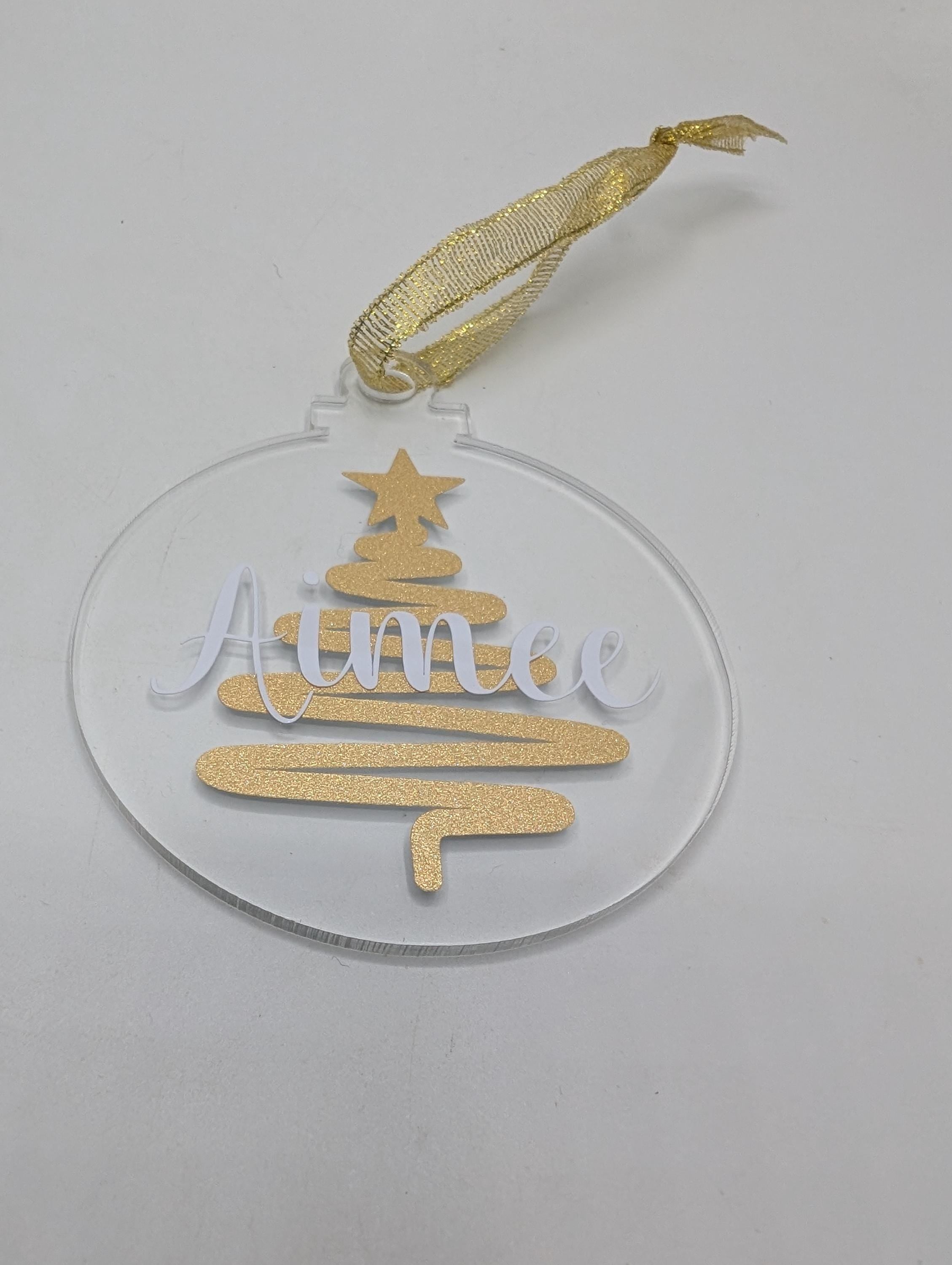 Personalised Christmas Bauble, Christmas Tree Bauble, Tree Personalised Decoration, Custom Bauble, Stocking Filler, Christmas Tree Decor