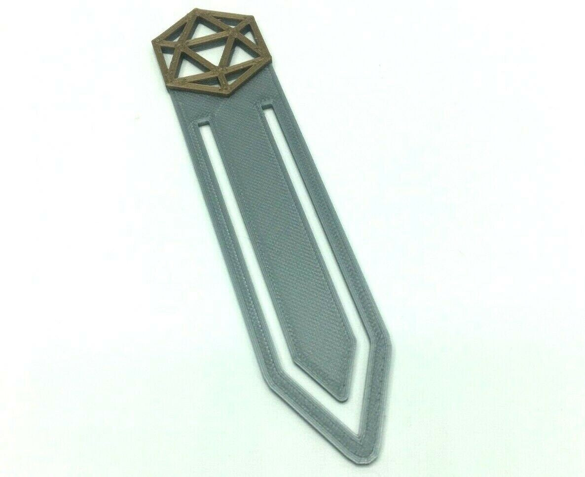 D20 Inspired Dice Bookmark / D+D Inspired Bookmark / Table Top Gaming Inspired game players / D&D Inspired / D20 Dice Inspired Bookmark