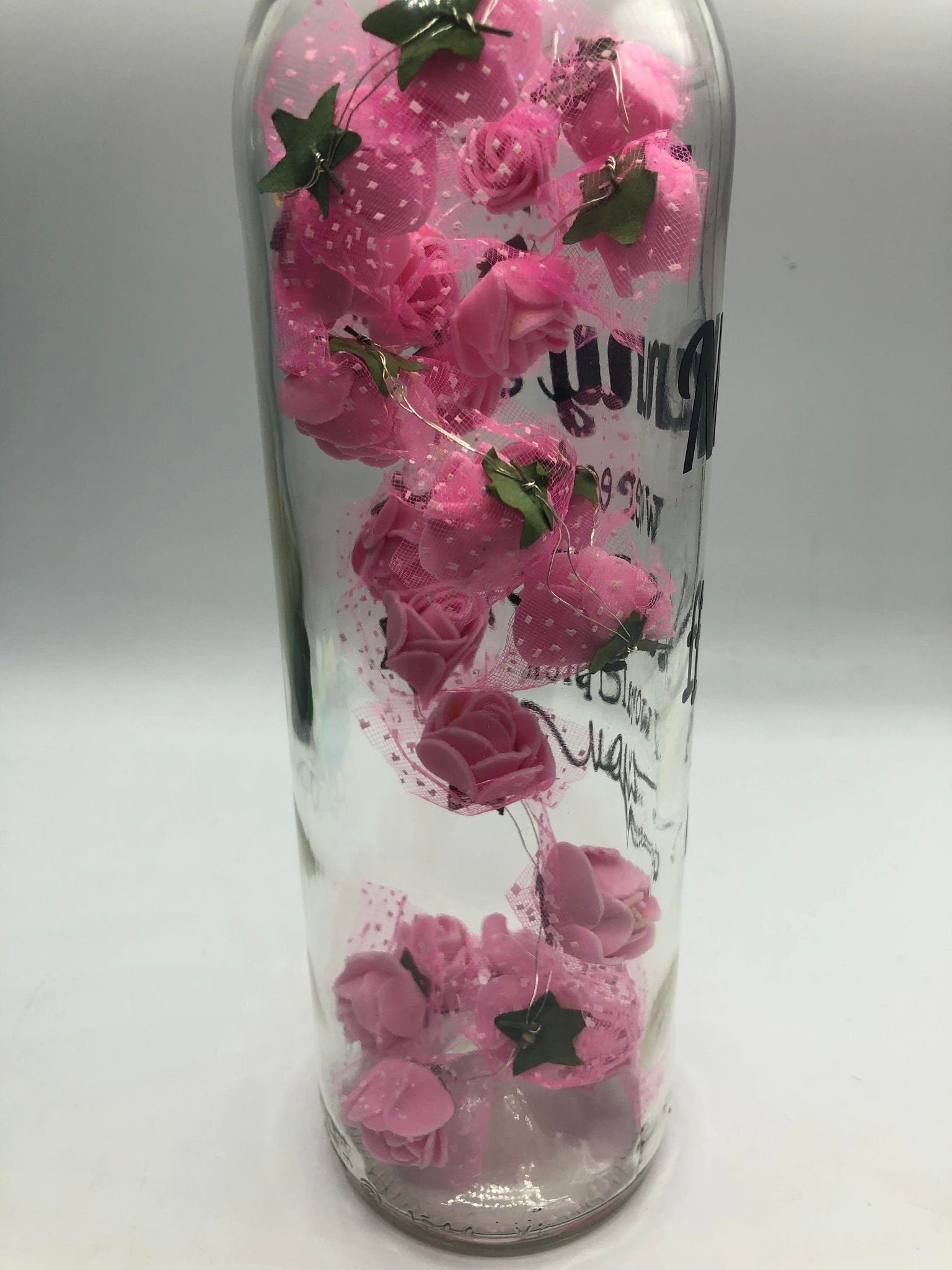 Nanny Roses Light Up Bottle, Gift for Nan for Mothers Day, Gift for Nan Birthday, If Nanny's Were Flowers Gift, Nan Christmas Gift, Best Nan