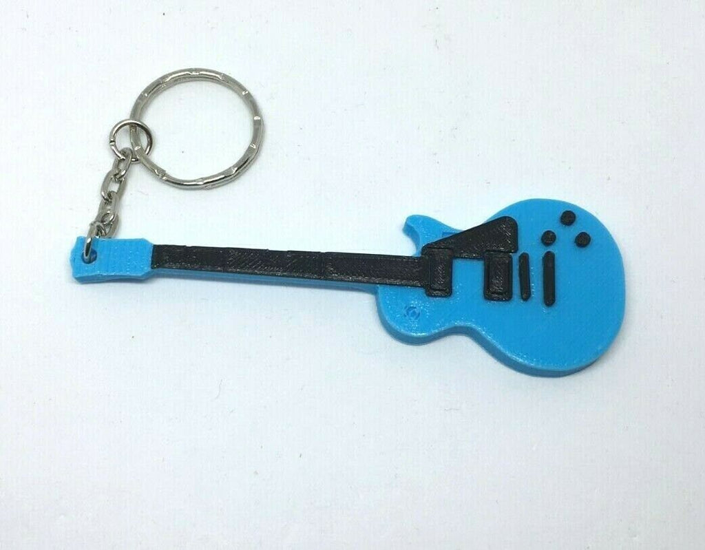 Electric Guitar Les Paul 3D Keyring / Guitarist Keyring / Guitarist Keychain / Electric Guitar Keyring / Gift for Guitarist/Music Teacher