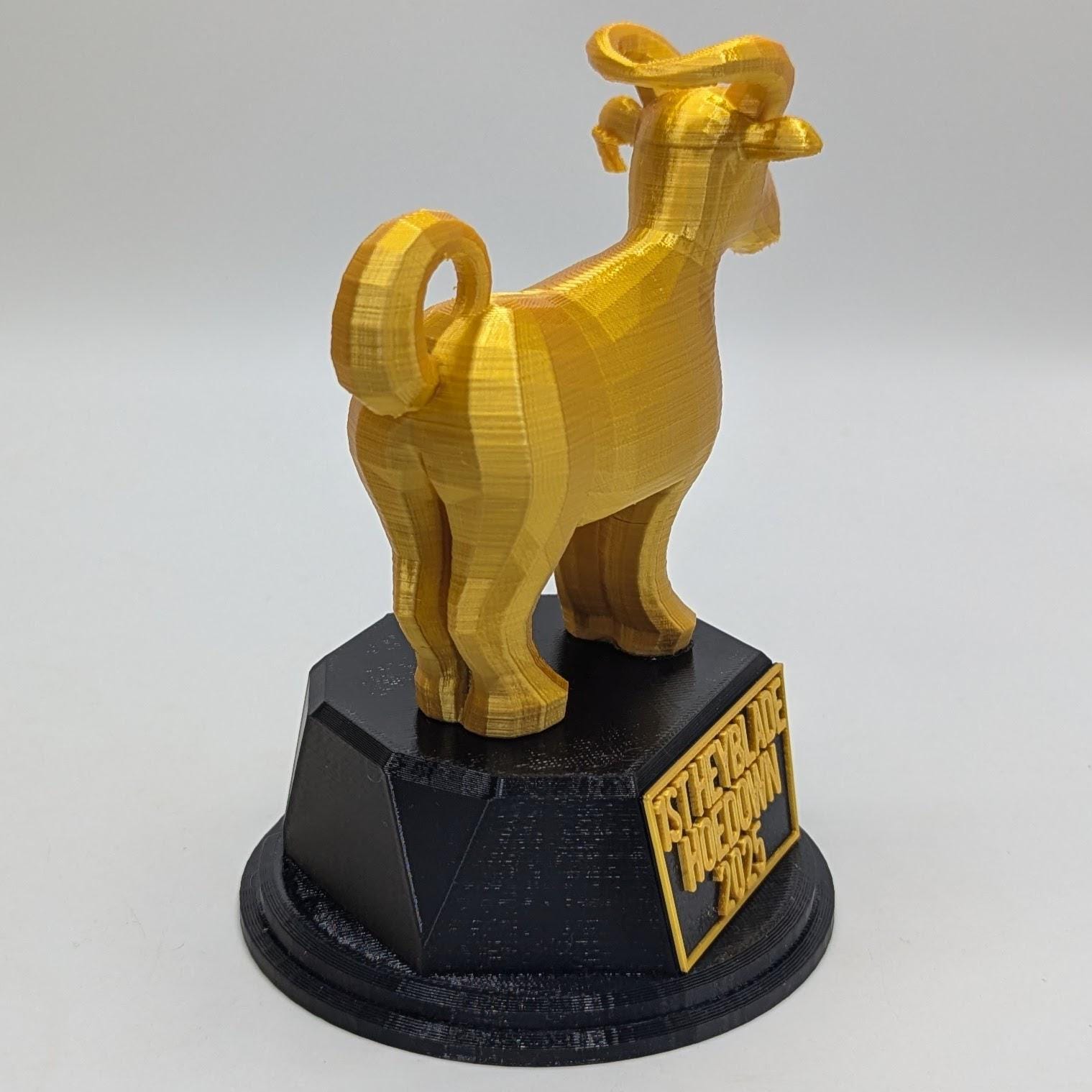 Personalised Goat Trophy, Farmer Award Trophy, Gift for Goat Lover, Custom Trophy Gift, Old Goat Award, Office Trophy, Animal Lover Trophy