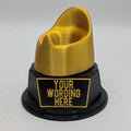 Personalised Potty Trophy, Potty Shape Gift, Potty Mouth Award Gift, Potty Joke Gift, Custom Trophy Award, Novelty Potty Award, Gold Potty