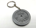 Weight Lifting Plate Keyring / Bag Tag in the shape of 20kg Barbell Weight Plate / Gift for Bodybuilders / Weight Lifter / Gym keyring