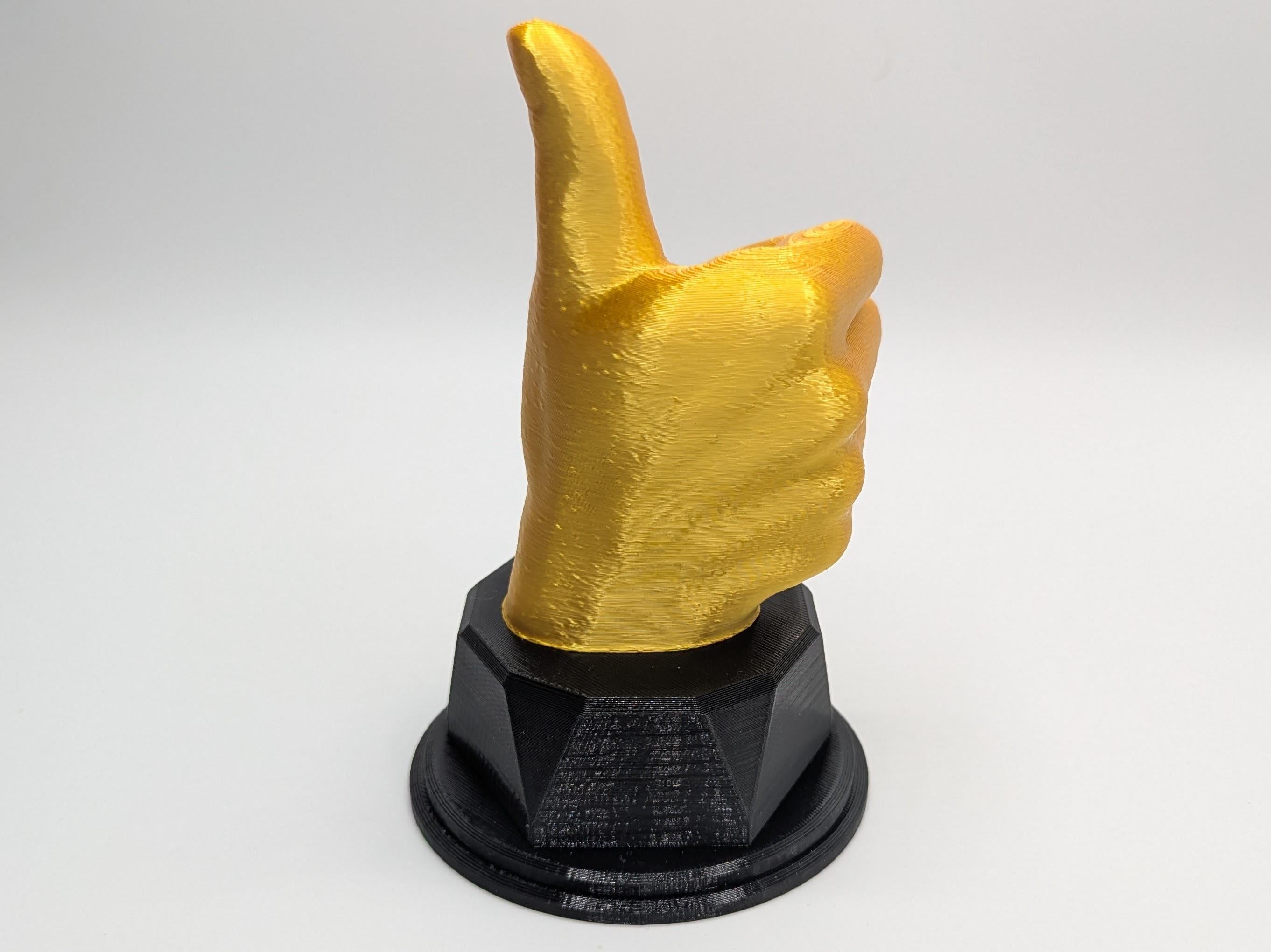 Personalised Thumb Up Trophy, Okay Trophy, Thumb Up Award, Custom Thumb Trophy, Thumbs Up Gift, Well Done Trophy, Office Trophy, Great Award