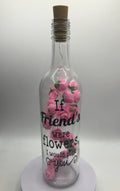 Friendship Light Up Bottle, Best Friend Gift, Friends Roses LED Bottle, Gift for Friend, Friend Keepsake, Friend Birthday, Friend Christmas