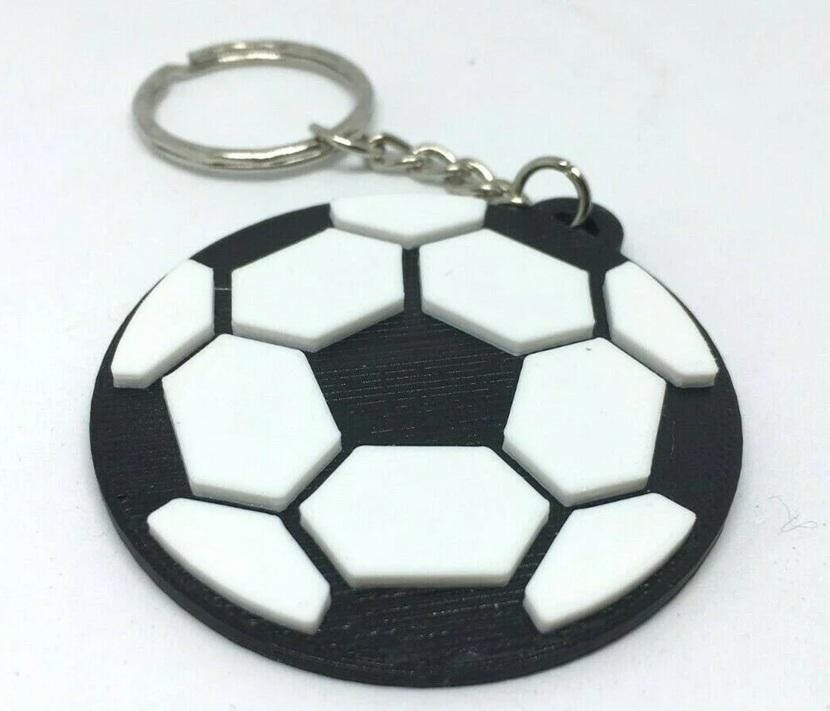Football Keyring, Soccer Keyring, Football Bag Tag, Football Lover Gift, Football Boot Bag, Football Keychain, Football Party Gift, Football