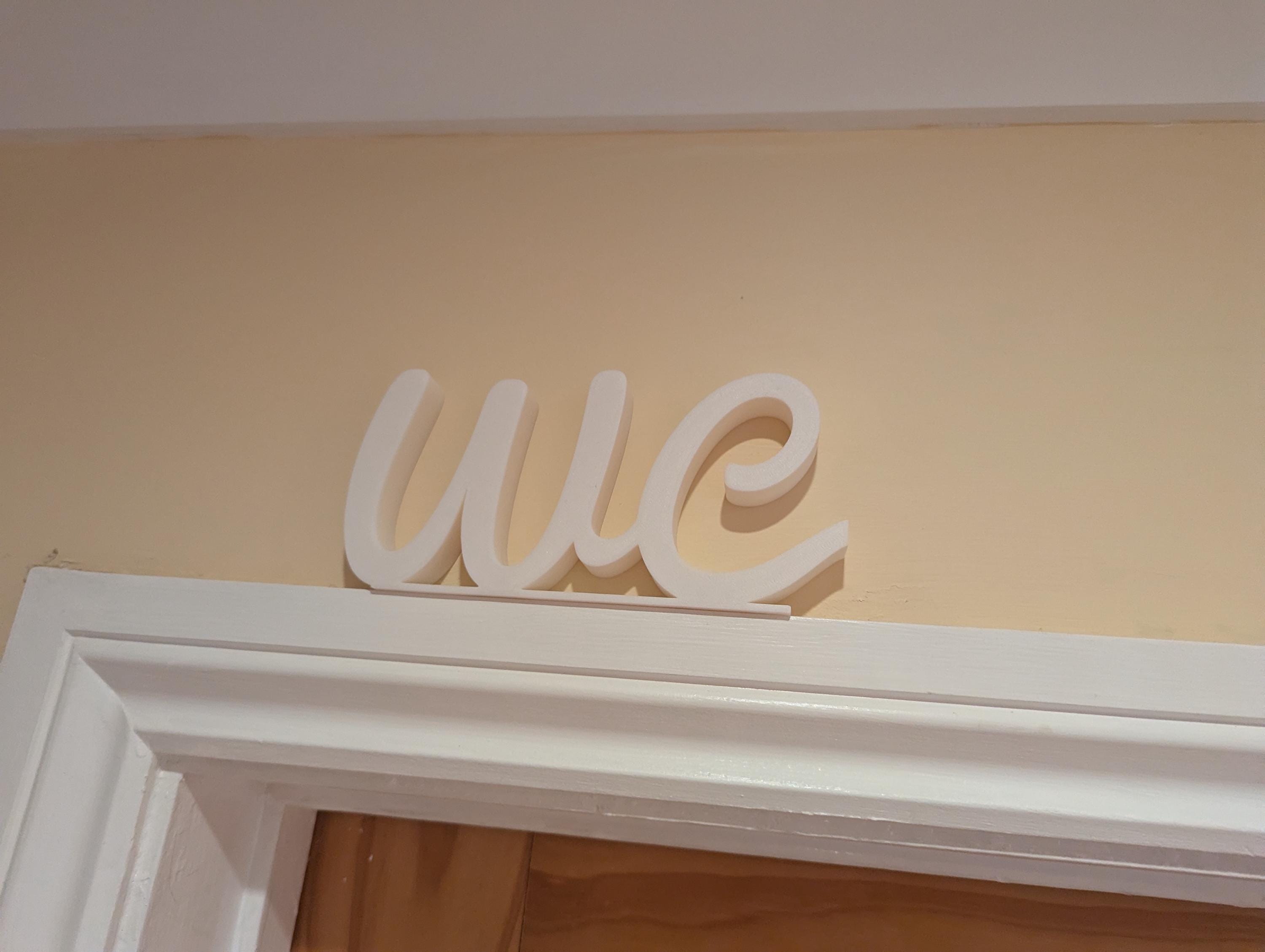 WC Toilet Door Sign, The Loo Sign, Fun Door Sign, Door Topper, Custom Door Sign, Toilet Sign, Above Door Sign, Quirky Door Sign, Home Decor