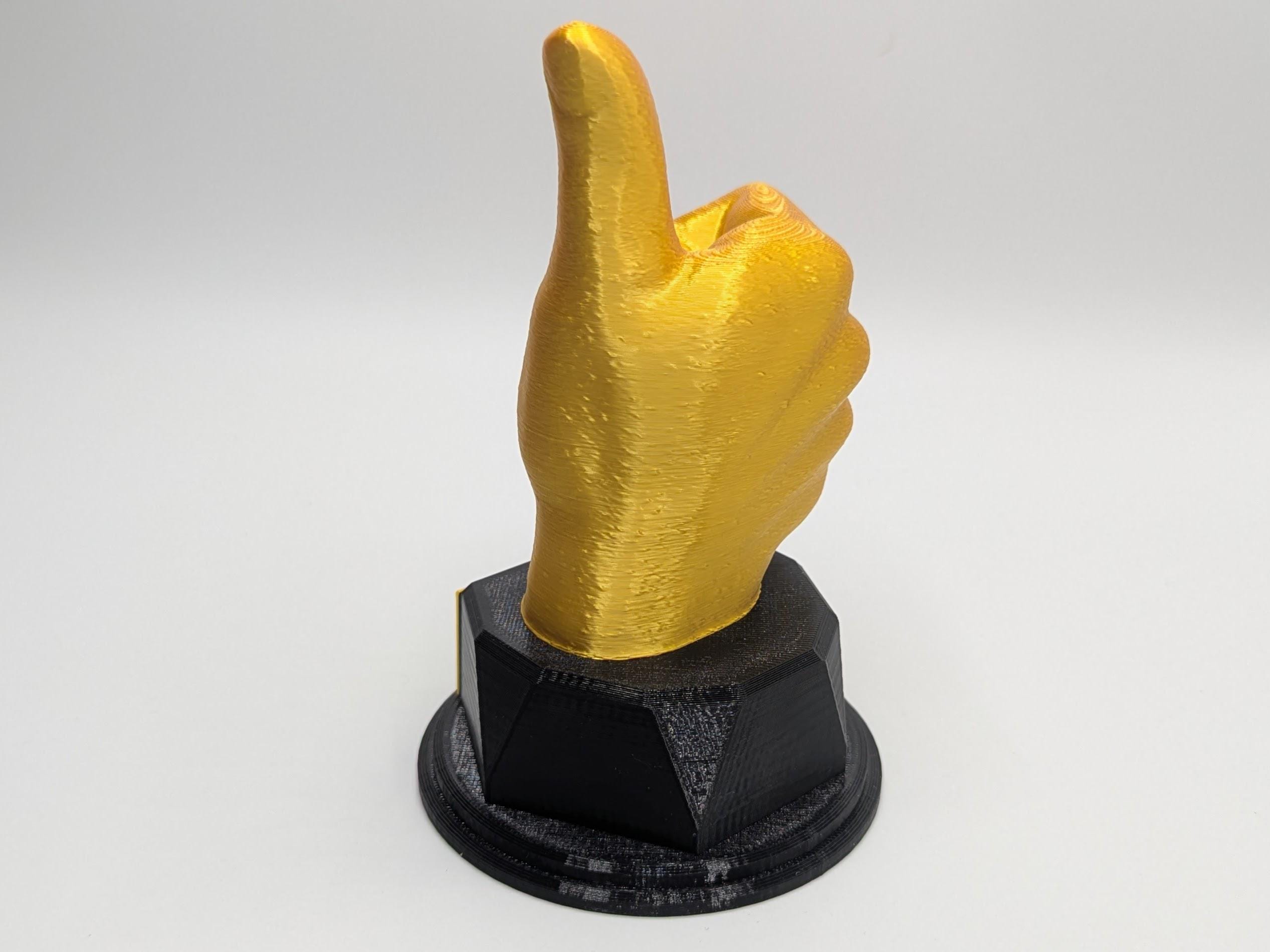 Personalised Thumb Up Trophy, Okay Trophy, Thumb Up Award, Custom Thumb Trophy, Thumbs Up Gift, Well Done Trophy, Office Trophy, Great Award