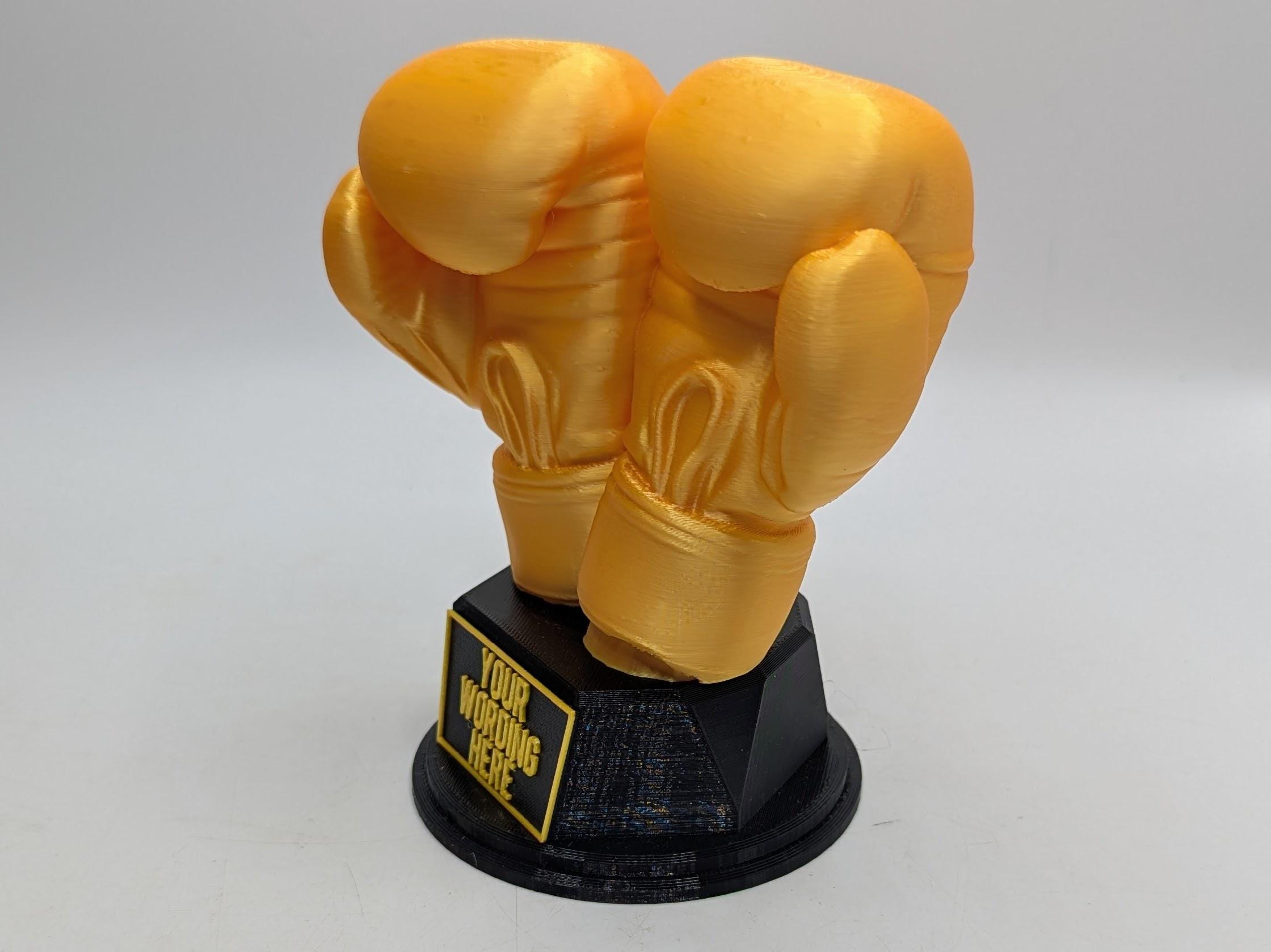 Personalised Boxing Trophy, Glove Trophy, Boxing Award Gift, Boxing Glove Trophy, Gift for Boxer, Boxing Club Trophy, Boxing Coach Trophy