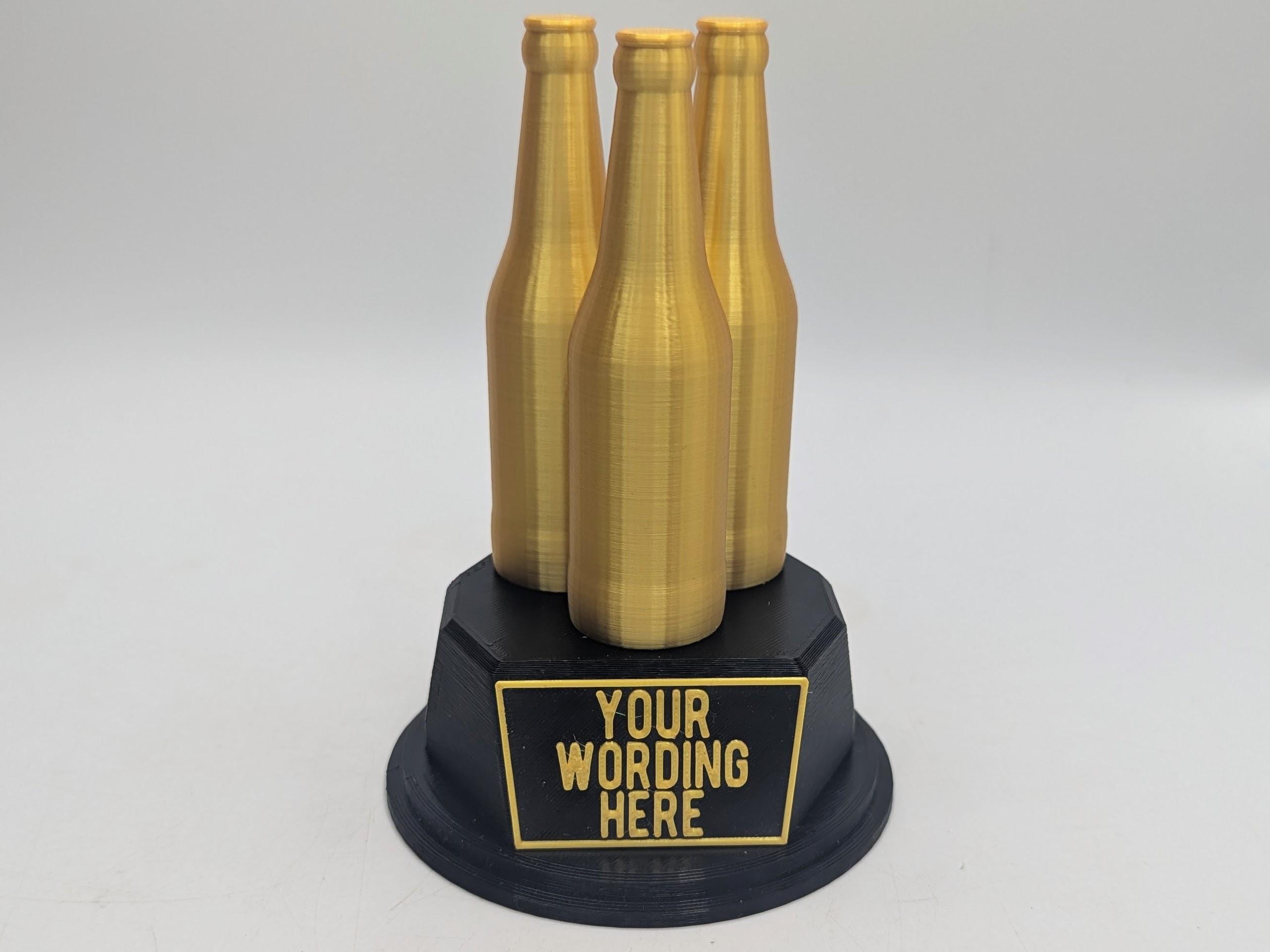 Personalised Beer Trophy, Beer Bottle Award, Beer Lover Gift, Drinker Award, Personalised Dad Beer Trophy, Ale Drinker Award, Beer Gift