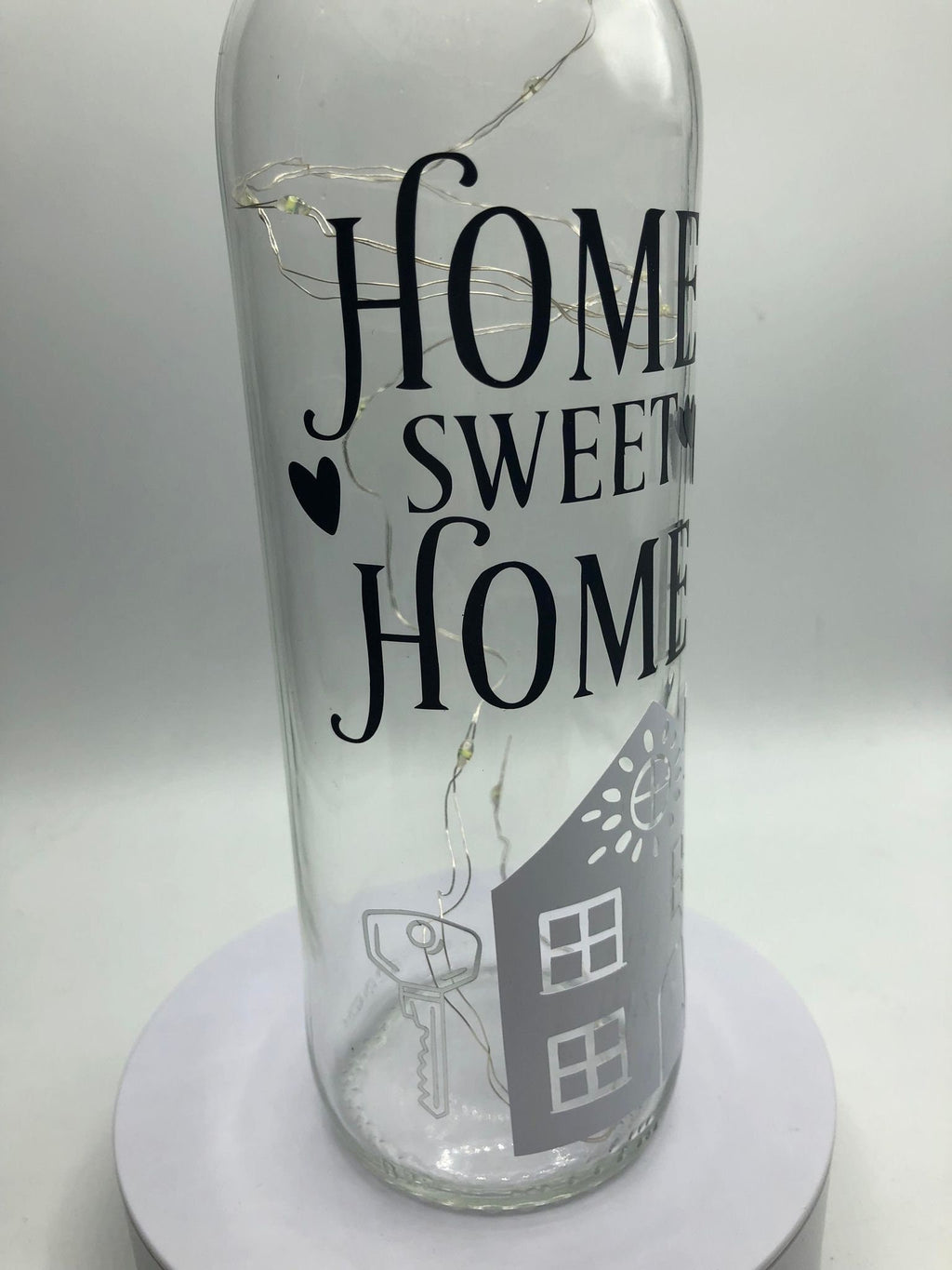 Home Sweet Home Housewarming Gift, Home Decor Gift, Light Up New Home Bottle, First Home Gift, New Home Gift, Christmas Home Gift, House
