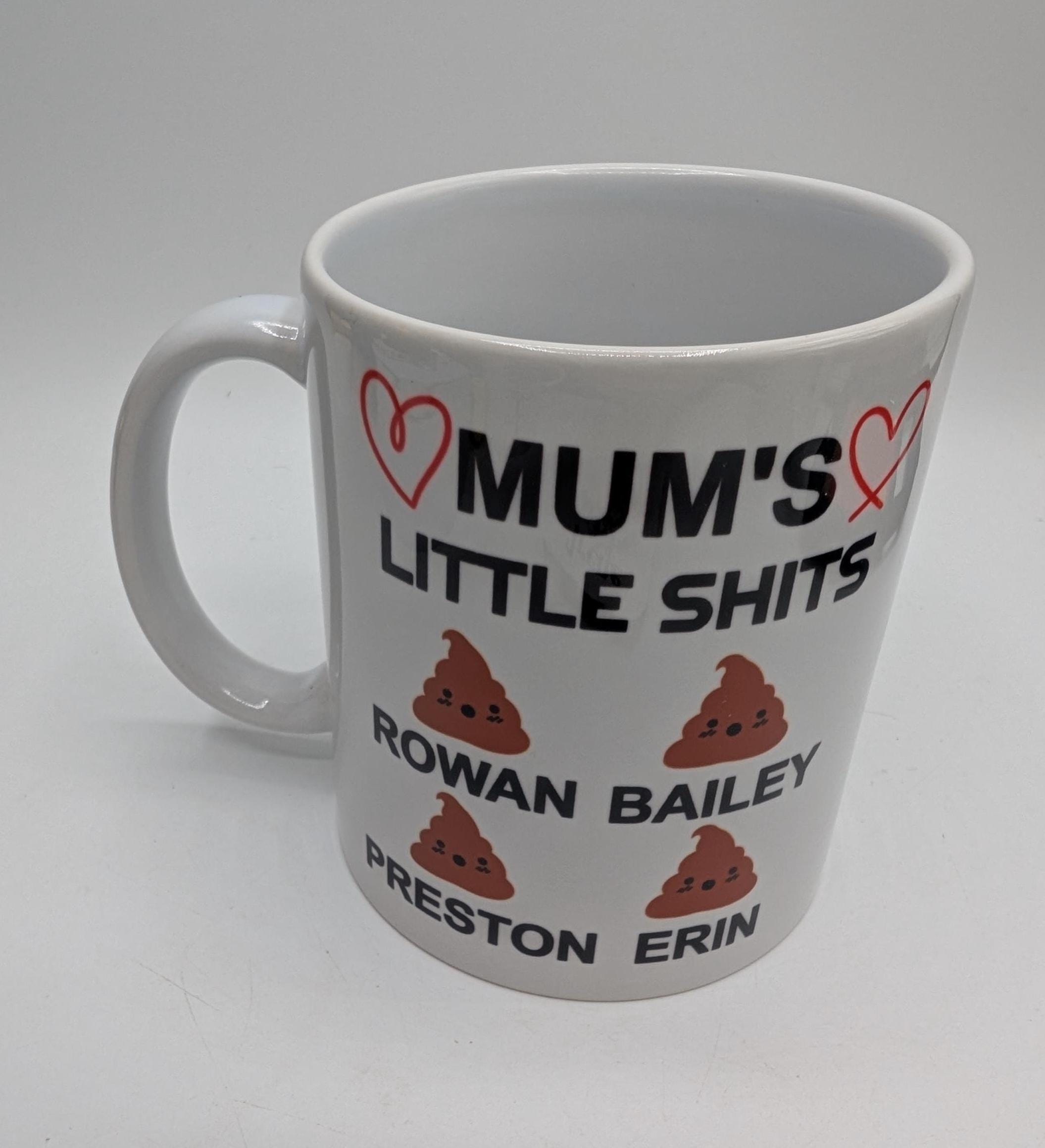 Mum Gift Personalised Mug / Mum's Little Shits Mug / Mummy's Little Shits Mug / Funny Mug / Personalised Mother's Day Gift / Mum Birthday