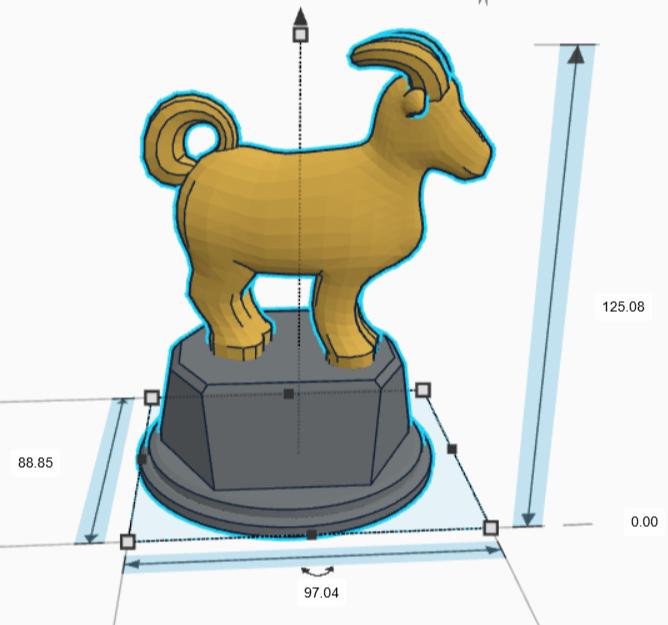 Personalised Goat Trophy, Farmer Award Trophy, Gift for Goat Lover, Custom Trophy Gift, Old Goat Award, Office Trophy, Animal Lover Trophy