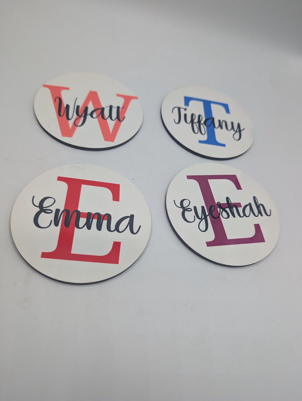 Personalised Name Drinks Coaster / Round Coaster Gift / Stocking Filler / Personalised Gift /  Personalised Name Coaster / Gloss Finish