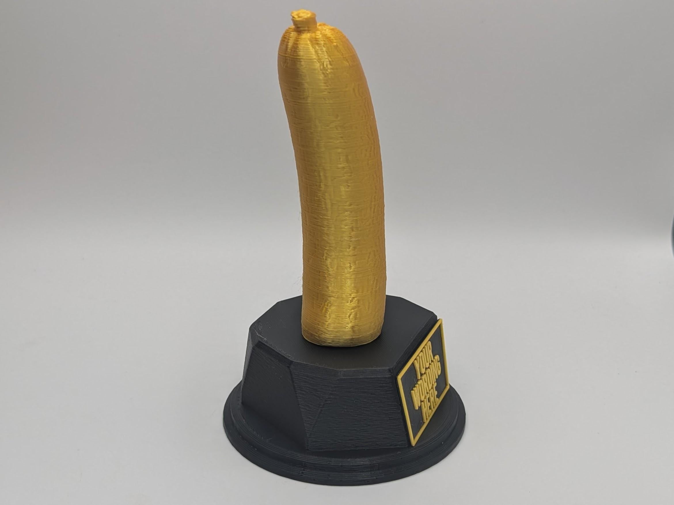 Personalised Sausage Trophy, Sausage Lover, Pork Sausage Trophy, Cheeky Sausage, Sausage Fun Trophy, Sausage Gift, Sausage Joke Trophy