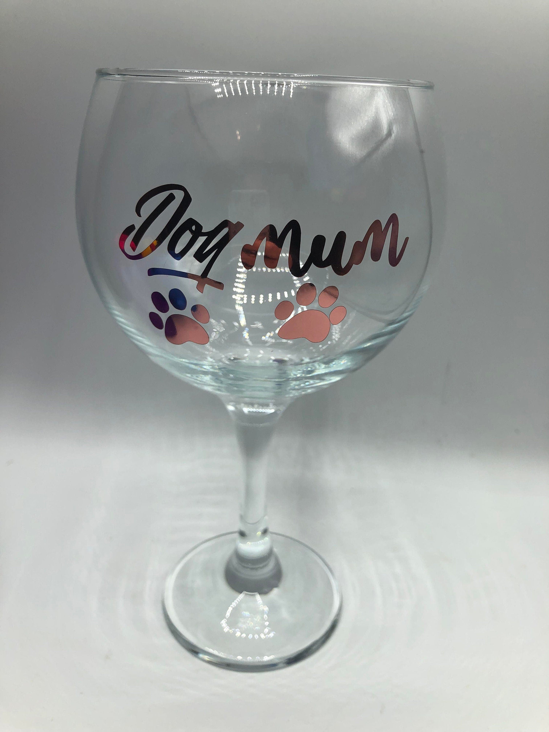 Dog Mum Glass / Dog Mum Gin/Wine/Latte/Prosecco Glass / Mother's Day Gift / Mum Gift / Dog Mam Glass / Christmas Gift / Dog Mum / Dog Mam