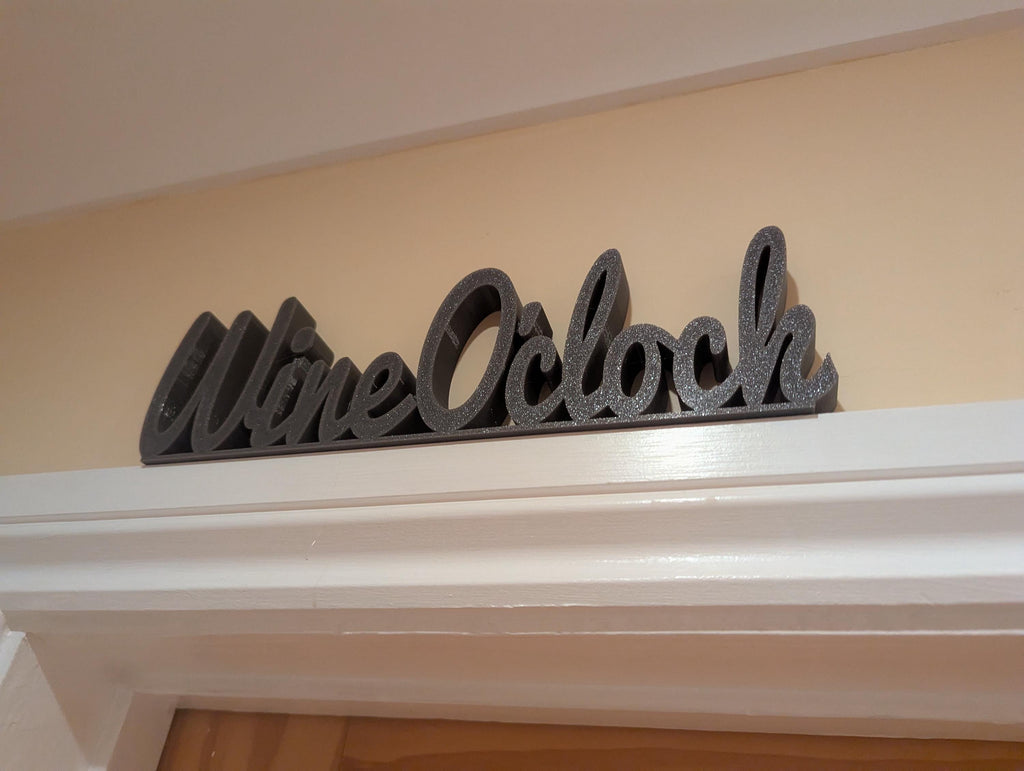 Wine O'Clock Door Sign, Wine Door Sign, Door Topper, Custom Door Sign, Wine Lover Sign, Above Door Sign, Quirky Door Sign, Fun Wine Bar Sign