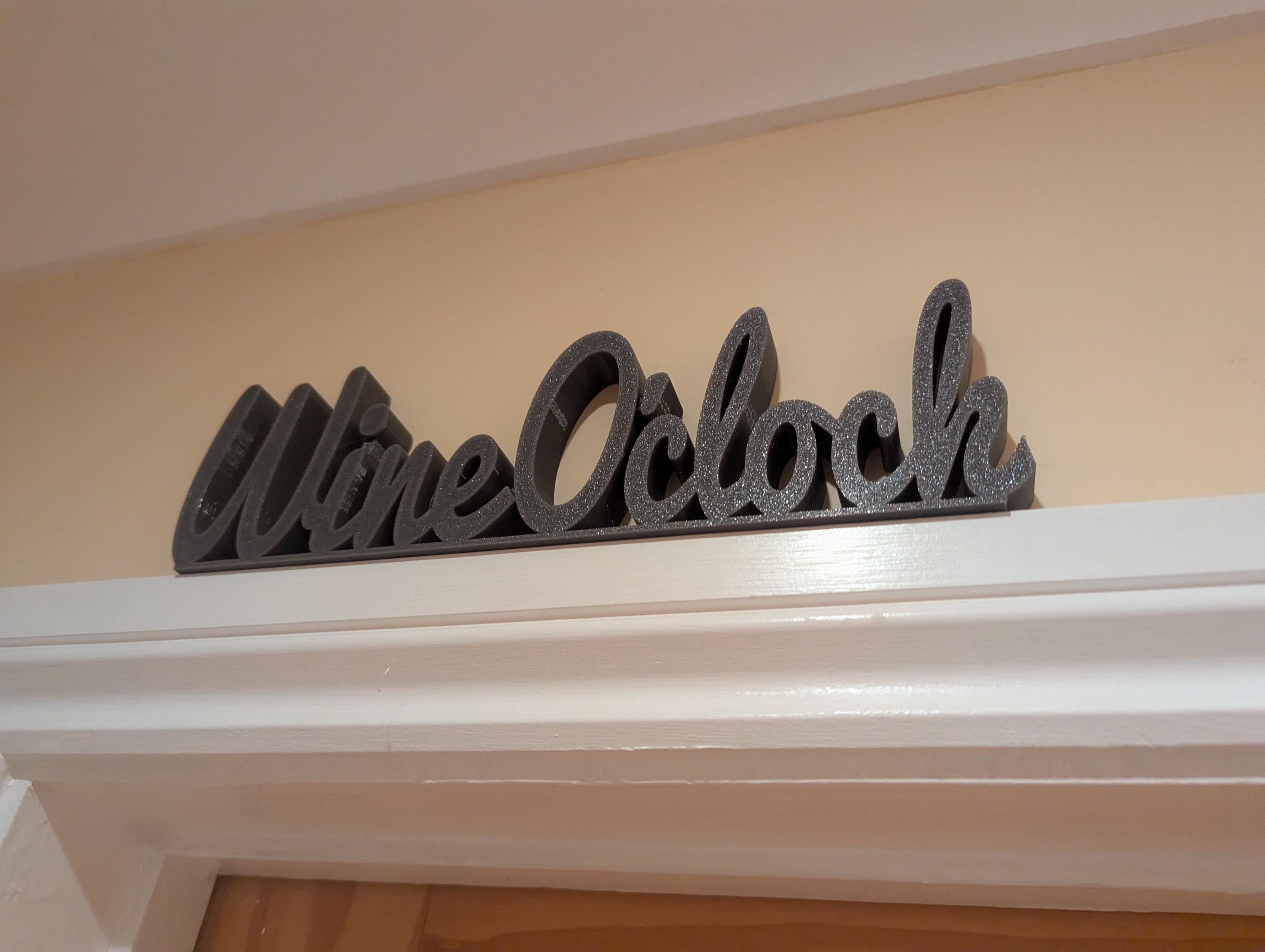 Wine O'Clock Door Sign, Wine Door Sign, Door Topper, Custom Door Sign, Wine Lover Sign, Above Door Sign, Quirky Door Sign, Fun Wine Bar Sign
