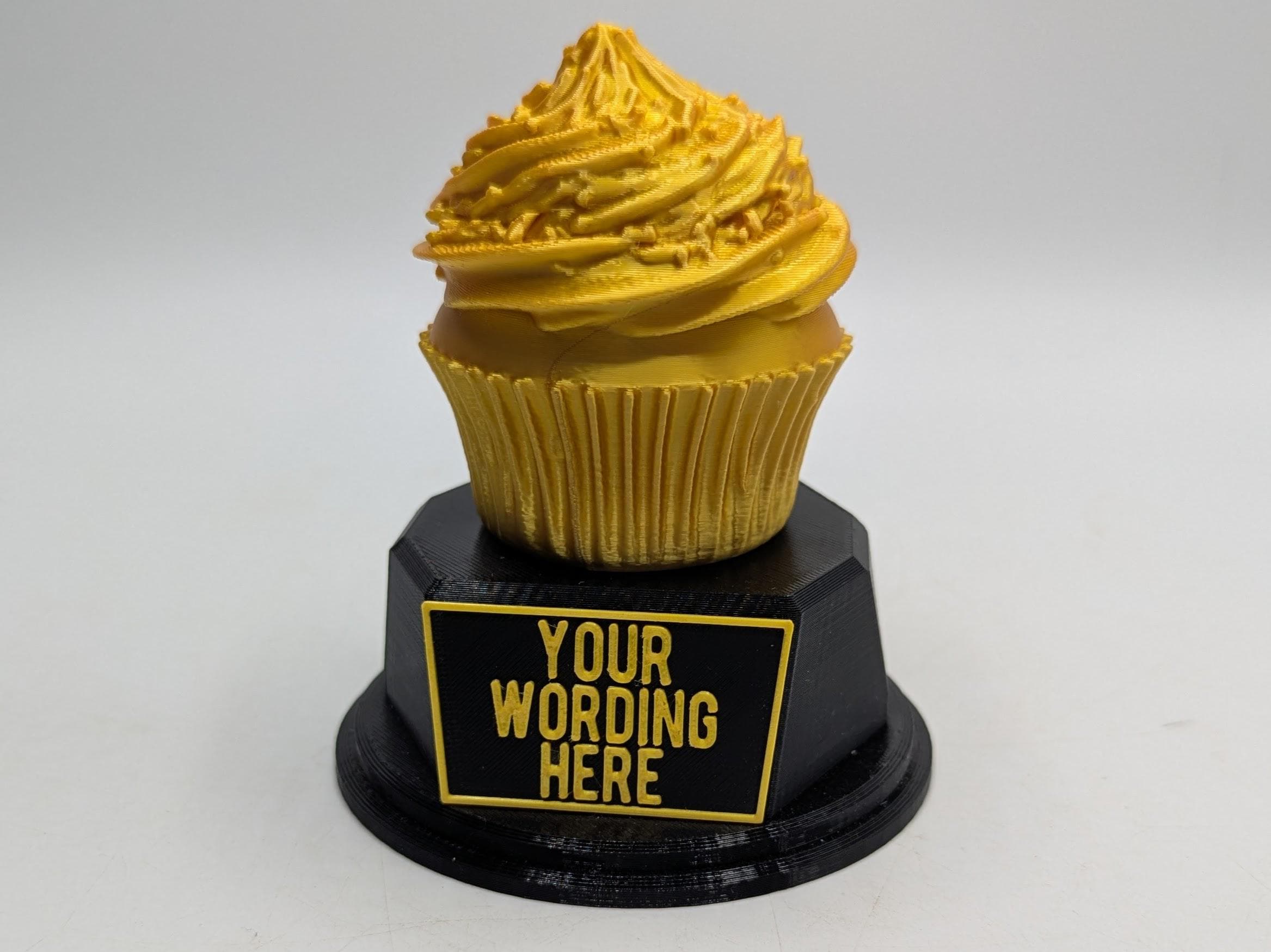 Personalised Cupcake Trophy, Cake Lover Trophy, Cake Award Trophy, Baking Trophy, Best Cake Maker, Baking Competition Award, Star Baker Cake