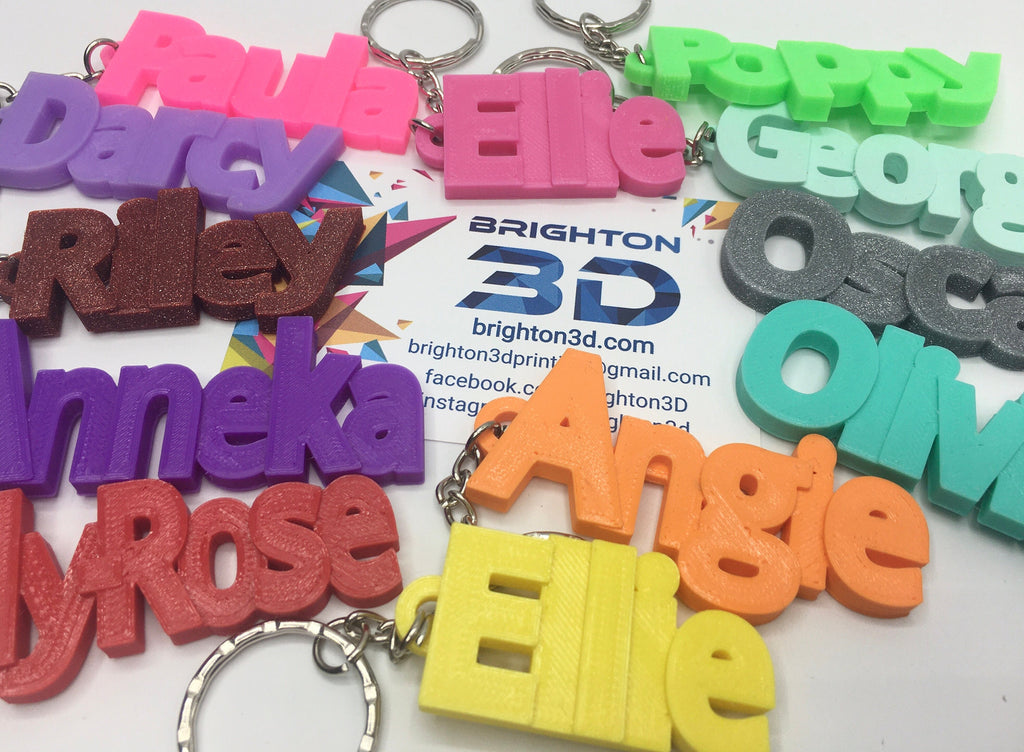 Girls Personalised Keyring, School Bag Tag, Back to School Gift, Party Bag Filler, Small Personalised Item, Personalised Gift, Under 5