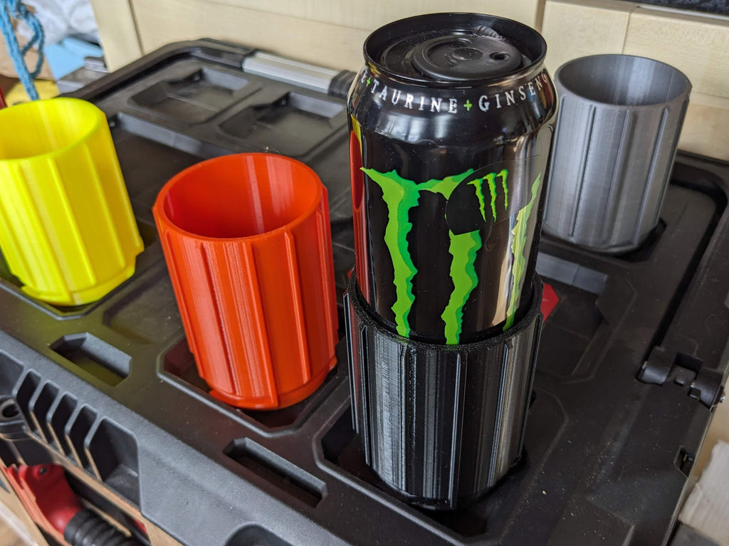 Milwaukee Packout Top Drinks Can / Energy Drink Holder Mount for the Packout System / Milwaukee Tool Gift /