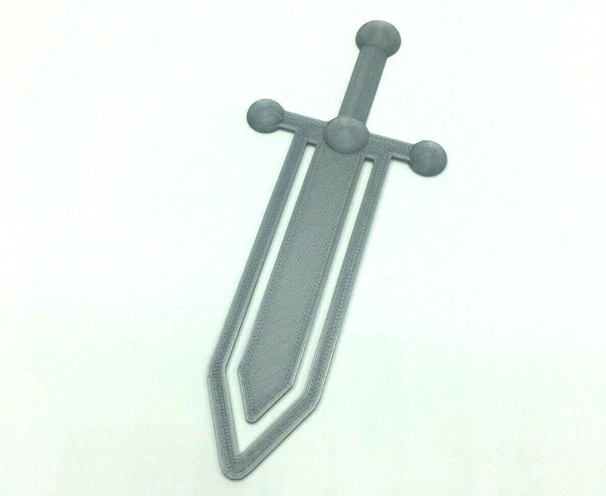 Sword Bookmark, Sword Reading Gift, Adventurer Bookmark, Gift for Bookworm, Sword Shaped Bookmark, Bookmark Stocking Filler, Under 5 Pounds