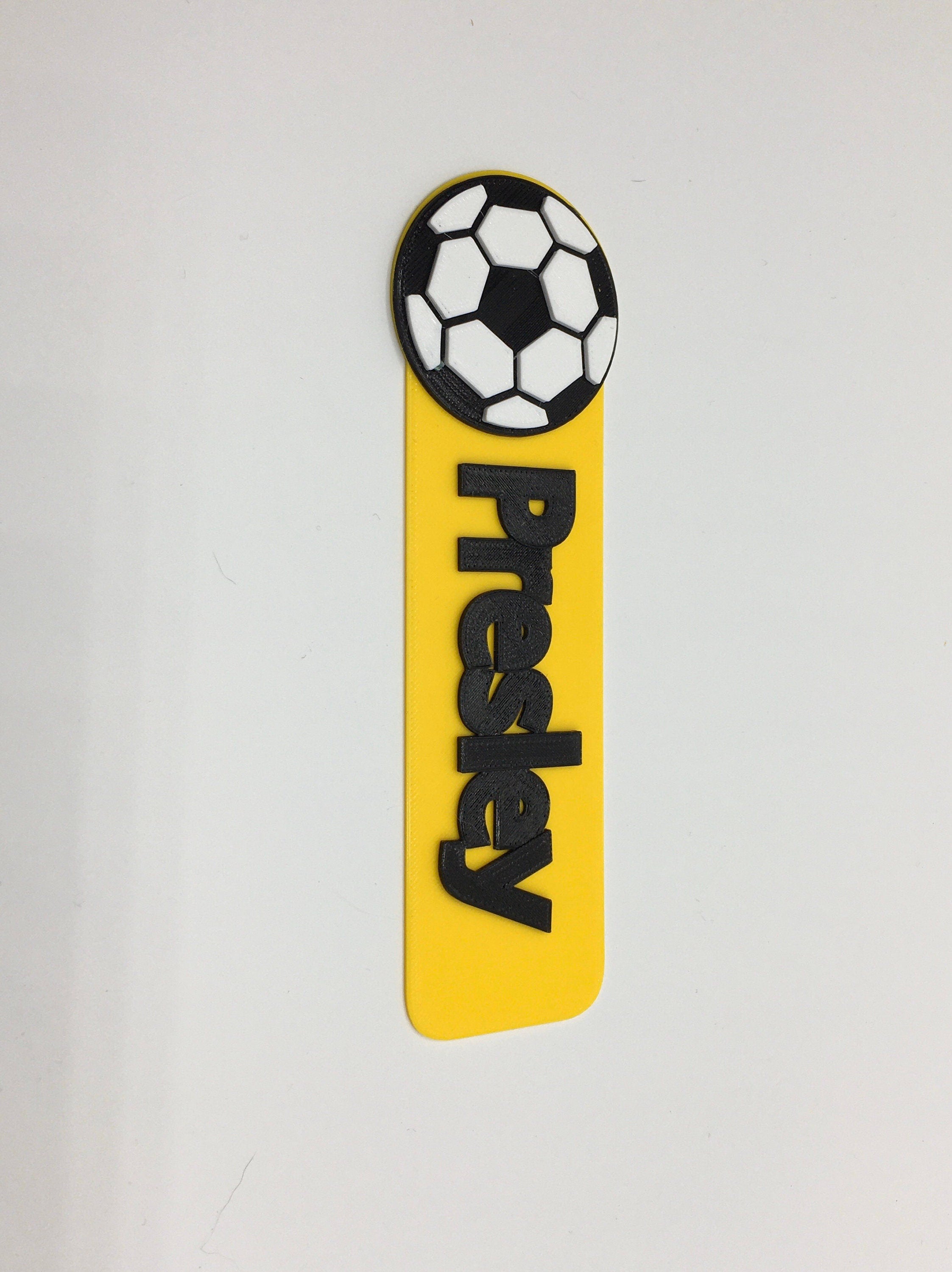 Football Personalised Bookmarks, Soccer Bookmark, Football Reading Gift, Football Lover Gift, Soccer Bookmark Gift, Football Party Gift