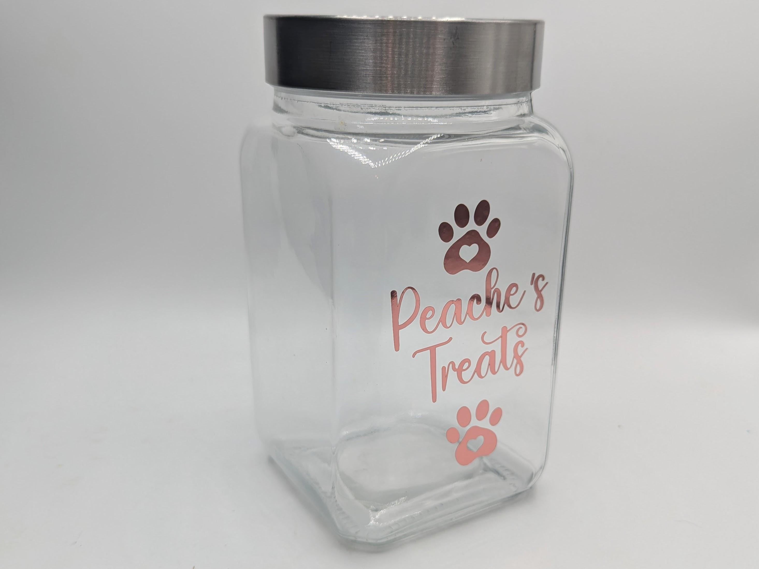 Personalised Dog Treat Jar, Cat/Dog Treat Jar, New Puppy Treat Jar, Puppy Pack Treat Jar, Gift for Dog Owner, Dog Treat Storage, Dog Gift