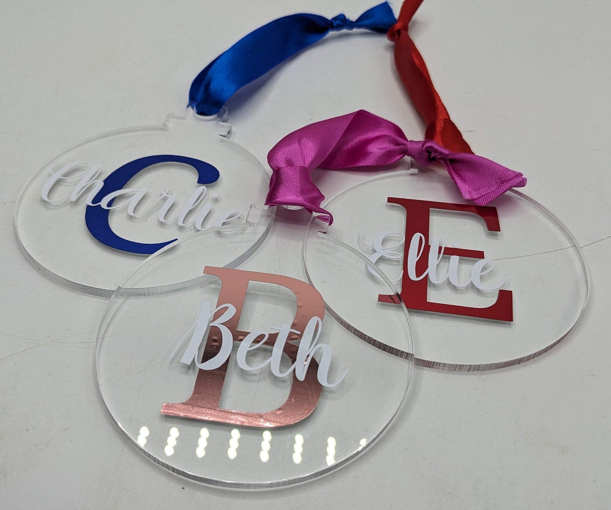 Personalised Christmas Monogram Bauble / Personalised Bauble / Tree Personalised Decoration / Name Bauble / Personalised Christmas