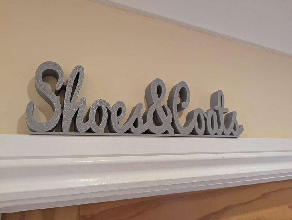 Shoes & Coats Door Sign, Cloakroom Door Sign, Coats Sign, Door Topper, Custom Door Sign, Above Door Sign, Quirky Door Sign, Hallway Sign